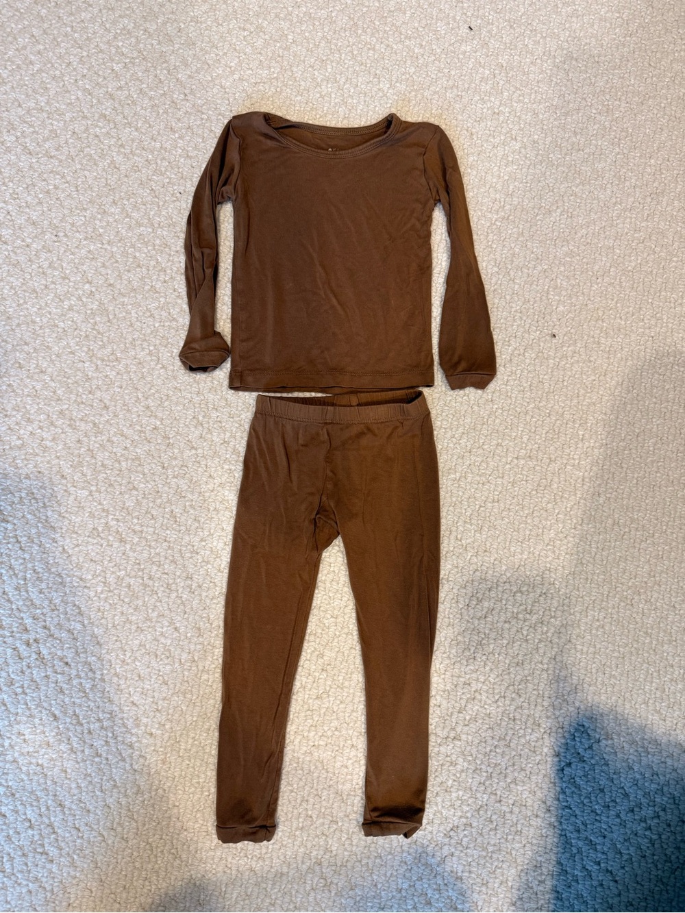 Kyte BABY Brown Long Sleeve Kids Pajama Set